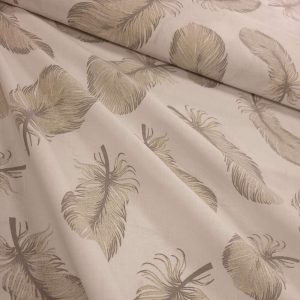 Tissu Coton Plume Grise, Oeko-Tex