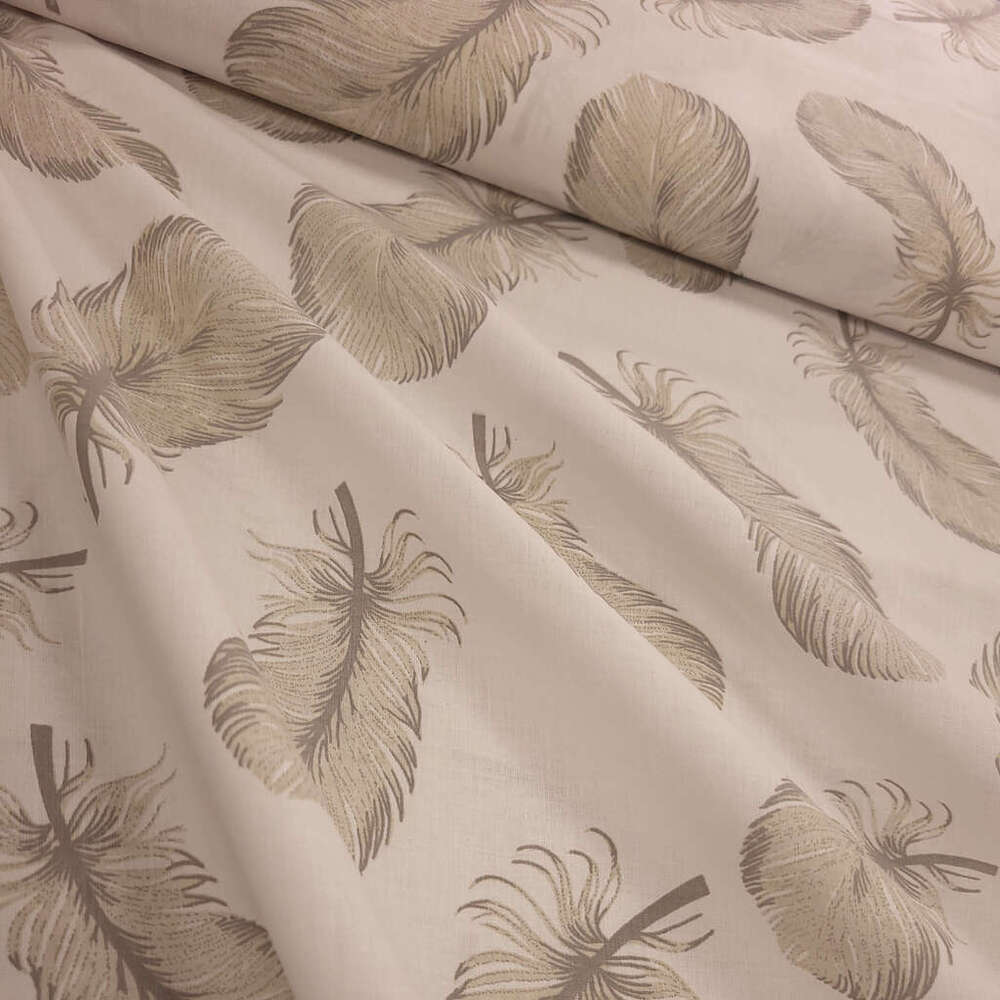 Drap Housse Bébé Gatsby Motifs Pétales Camel - 100% Coton Doux, Taille 70x140 Cm, Certifié Oeko-Tex, élastique Intégral