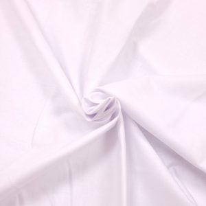 Tissu Coton uni Blanc, Oeko-Tex. ( Réf. : 1CU )