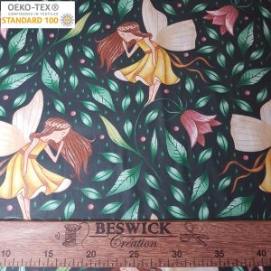 Tissu Coton Fées