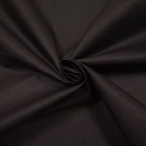 Tissu Coton uni Noir, Oeko-Tex. ( Réf. : 7CU )