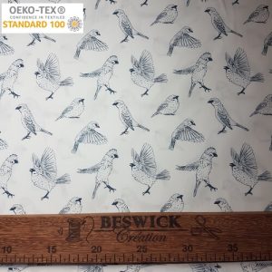 Popeline de coton Oiseaux