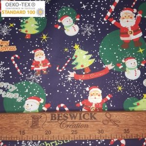 Tissu coton Père Noël