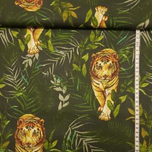 Tissu Coton Tigre