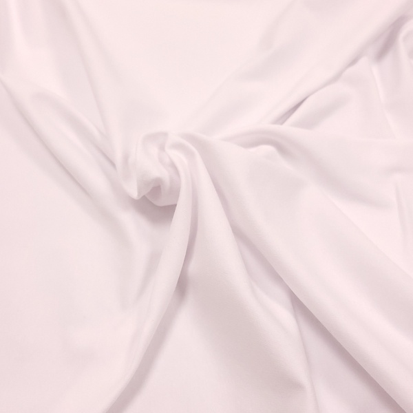 Tissu Jersey uni Blanc Domotex - Créateurs Français, Oeko-Tex et REACH