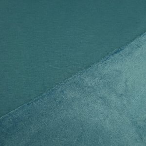 Tissu Sweat polaire alpine Vert canard
