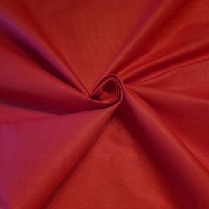 Tissu Coton Uni Rouge Vif, Oeko-tex. ( Réf. : 8CU )